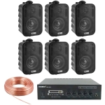 Horeca Sound 4 - Sistem sonorizare 6 boxe exterior Ambient 6AW Black