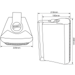 Set boxe perete 6"/1" Adastra BC6-W5