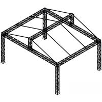 Structura aluminiu scena 7.1mx4.6m,X4.3 m