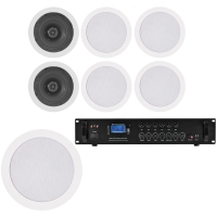 Sistem audio restaurant cu 6 boxe tavan