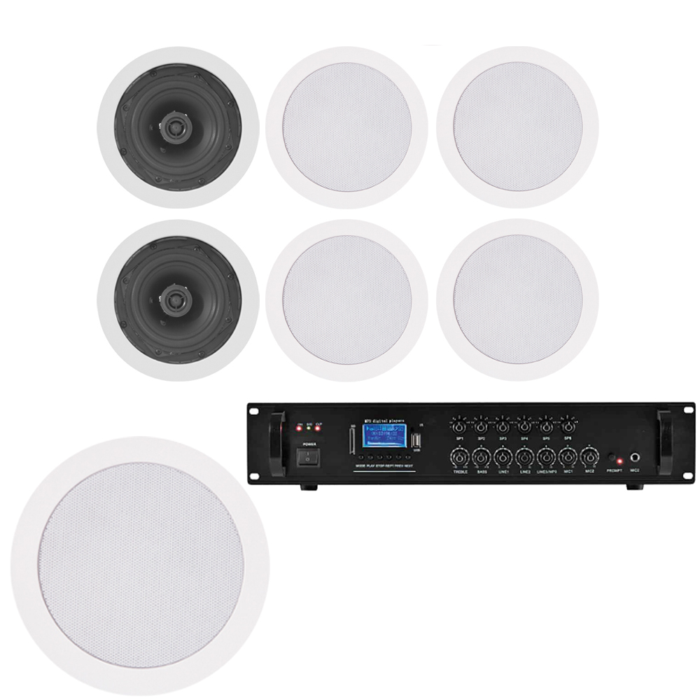 sistem-6-boxe-tavan-cu-subwoofer Sistem audio restaurant cu 6 boxe tavan