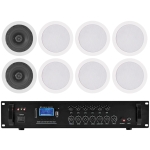 Sistem audio cu difuzoare tavan restaurant 8 boxe