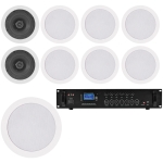 Sistem audio restaurant cu 8 boxe tavan + Subwoofer